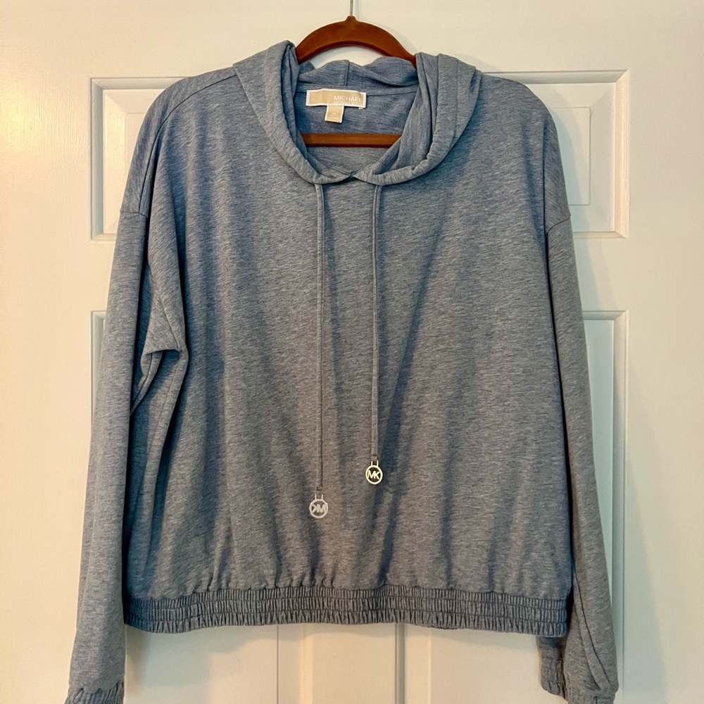 soft blue Michael Kors hoodie